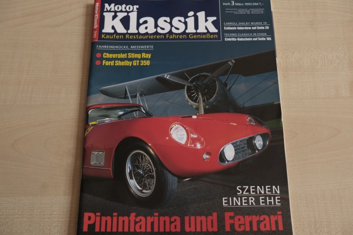 Deckblatt Motor Klassik (03/1993)